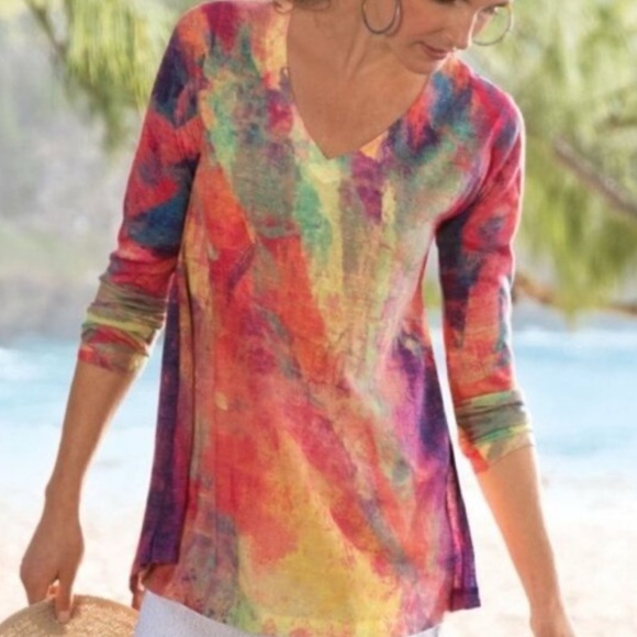 Soft Surroundings Sweaters - Soft Surroundings Multi-color sweater ladies’ size PXL